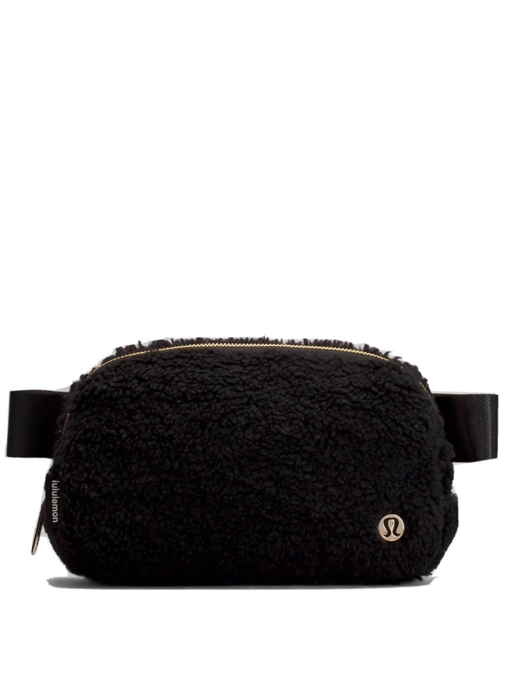 Lululemon Everywhere Fleece Belt Bag Black Sherpa